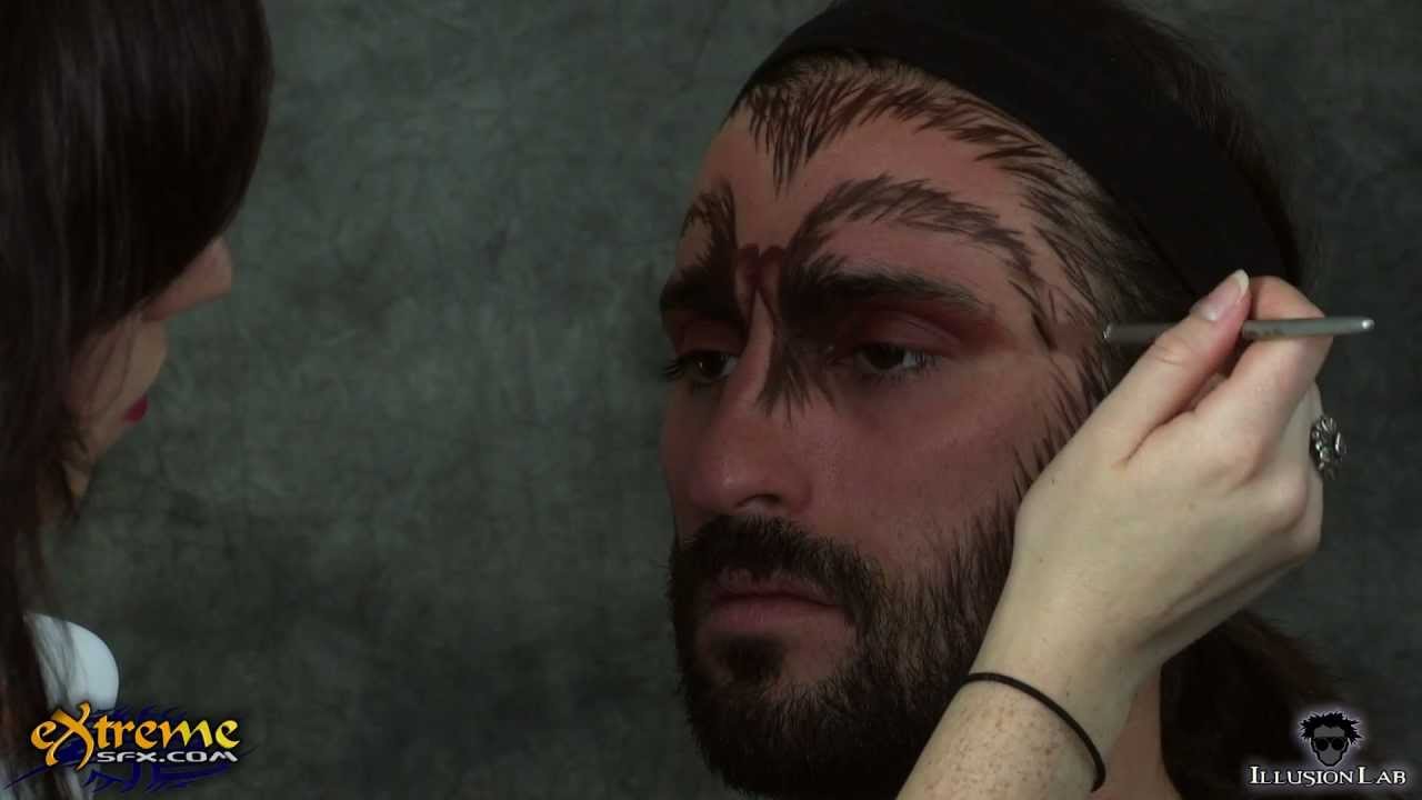 Werewolf Makeup How-to, Werewolf Halloween Makeup Tutorial
