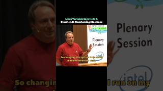 Linus Torvalds Struggles With Machine Maintenance #shorts #linux #opensource