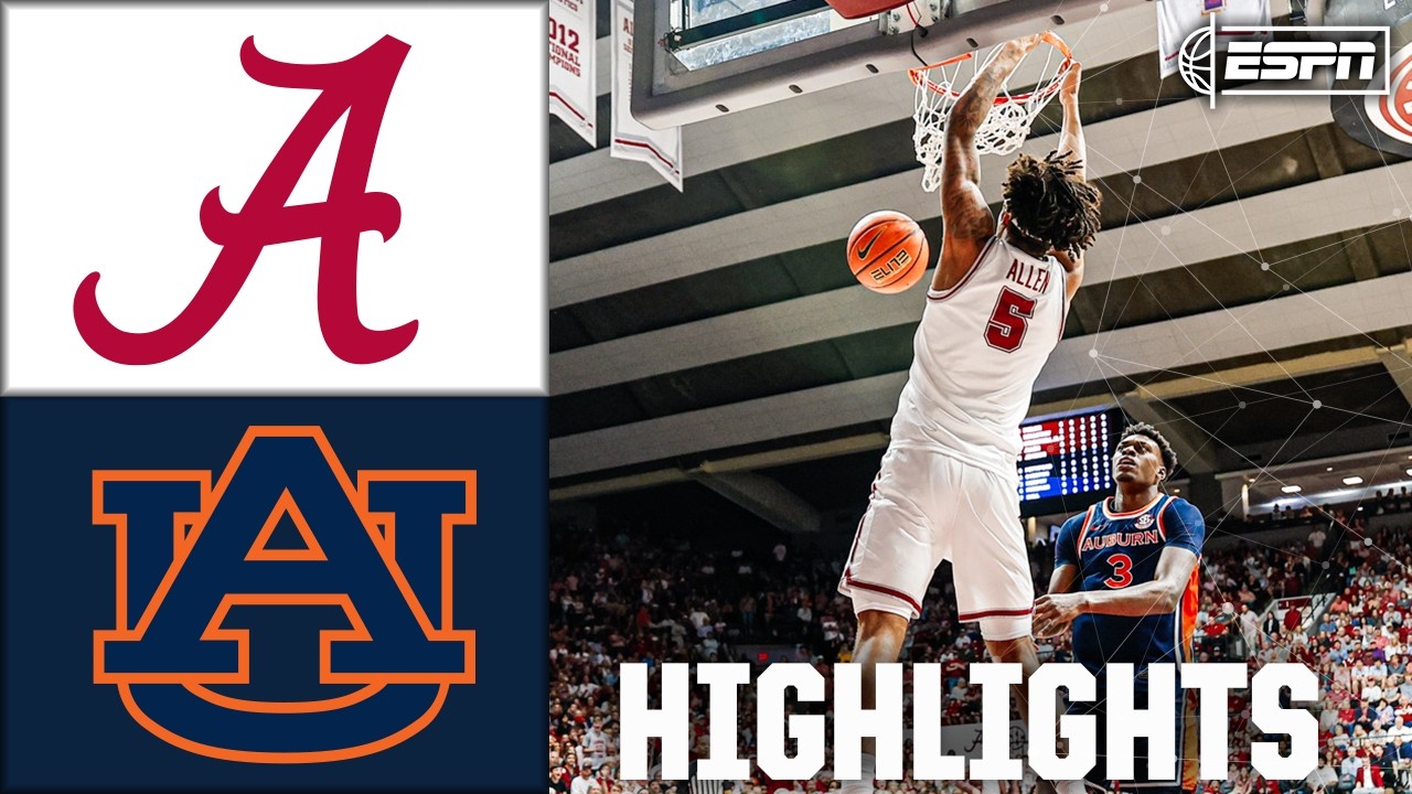 Alabama Crimson Tide vs. Auburn Tigers | Full Game Highlights | ESPN College Basketball