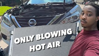 How to Remove the AC Condenser on a Nissan Altima No Bumper Removal Needed