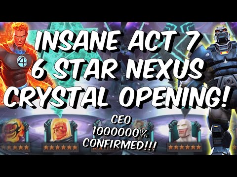 INSANE Act 7 6 Star Nexus & 6 Star Featured Crystal Opening - CEO Luck - Marvel Contest of Champions