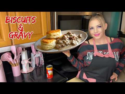 How To Make Biscuits & Gravy - A HIGH PROTEIN Breakfast That's Better Than The Waffle House!
