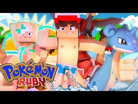 Minecraft: Pokemon Ruby - CORRIDA NA PRAIA POKEMON !!! (Especial Acampamento Pt:2) #175