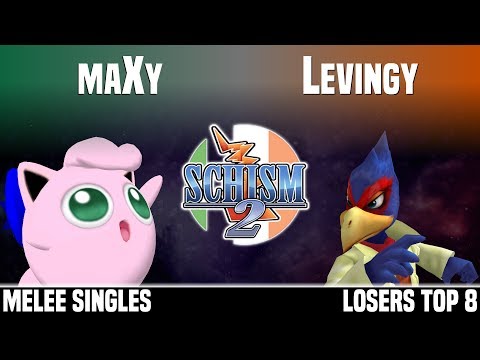Schism 2 - maXy (Jigglypuff) vs Levingy (Falco) - MELEE SINGLES - LOSERS TOP 8