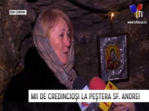 Mii de credincioși la peștera Sf Andrei - Litoral TV