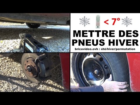 comment installer pneu neige