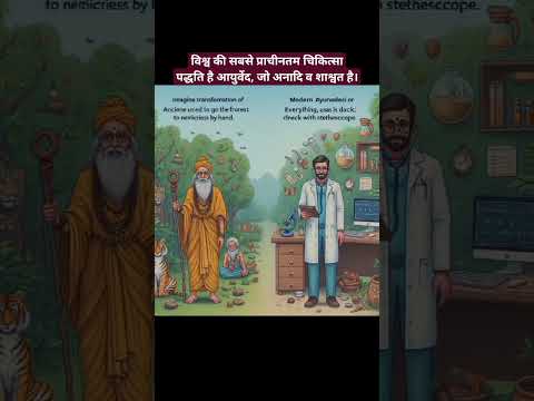 विश्व की सबसे प्राचीनतम चिकित्सा पद्धति है आयुर्वेद, जो अनादि व शाश्वत है। #aitechnology#ayurvedic
