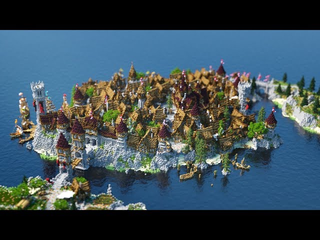 Merefurt - a Medieval Lake Town Minecraft Map