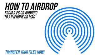 AIRDROP For PC & Android - HOW TO Transfer photos from iPhone, iPad, Mac to other devices