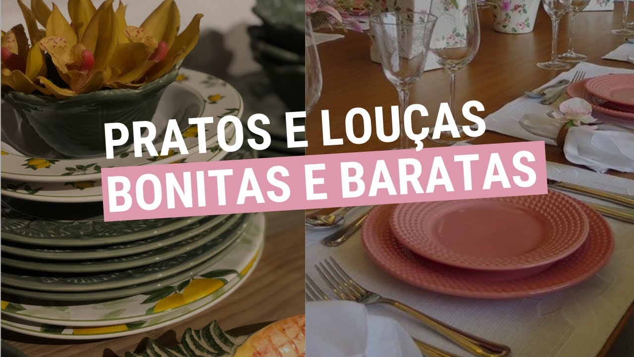 ONDE COMPRAR PRATOS E LOUÇAS BARATOS | De Apê Novo