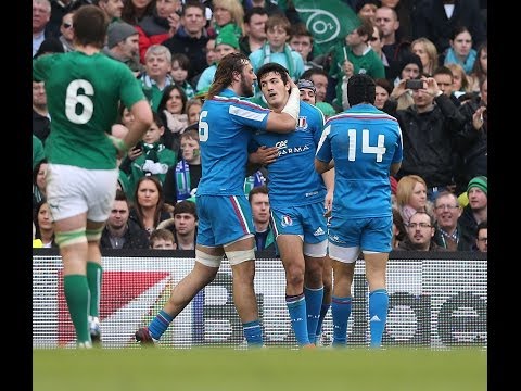 Super Leonardo Sarto Try - Ireland v Italy 8th March 2014