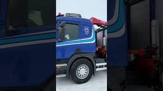 平板卡车 Scania P320 4x2 + FASSI F165A + Drop side Platform + EURO5 | 图像 5 - Autoline