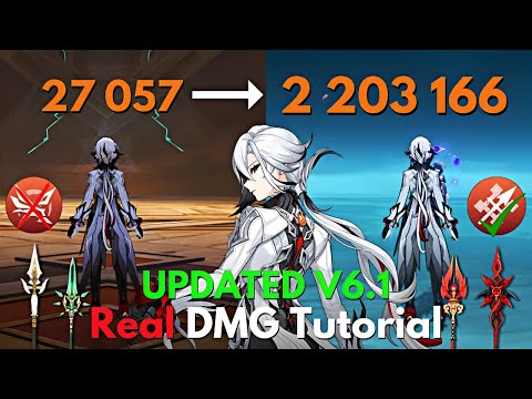 C0 Arlecchino 2.2M Real DMG Tutorial! Increase Her DMG Genshin Impact