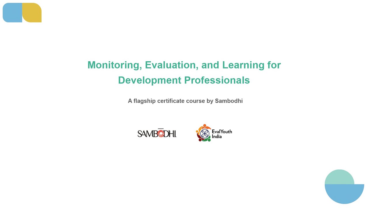 Monitoring, Evaluation, and Learning for Development Professionals