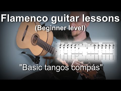 Flamenco guitar lessons - Beginner level - Tangos compás