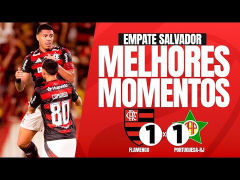 FLAMENGO 1x1 Portuguesa-RJ | MELHORES MOMENTOS e GOLS | Carioca 2026