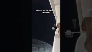 If you look closely you can see the North Star⭐️ #shorts #cruise #cruiselife #darkocean