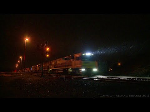 MP5 Container Train In The Rain - PoathTV Australian Trains & Railways