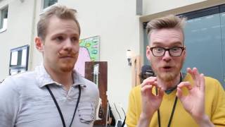 The Plek repair guy and the guitar builder