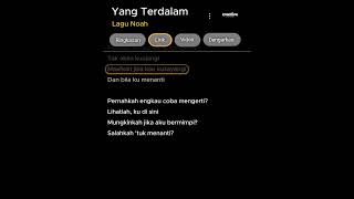 Download lagu Noah - Yang Terdalam #liriklagu #aesthetic #yangterdalam #noah mp3