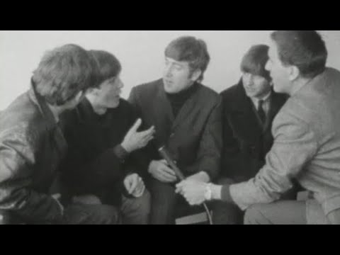 The Beatles Arrival & Interview At Dublin Airport - In Town (Raw Footage) - 7 November 1963