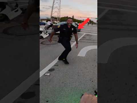 Bruh this cop really tackled me off my EBIKE! #shorts