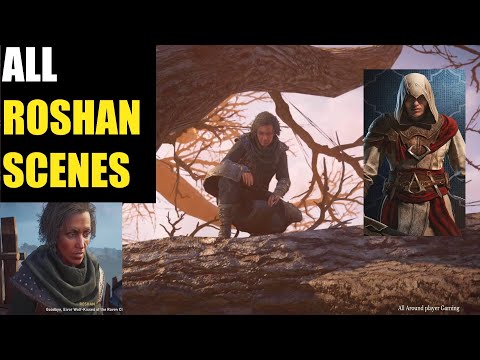 Assassins Creed Valhalla ALL ROSHAN SCENES (Basims Mentor In Mirage) - NEW FREE UPDATE LAST CHAPTER!