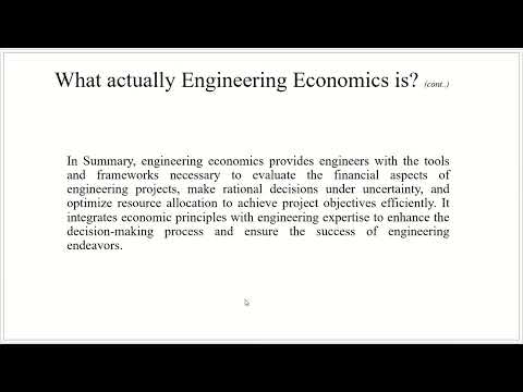 Introduction to Engineering Economics