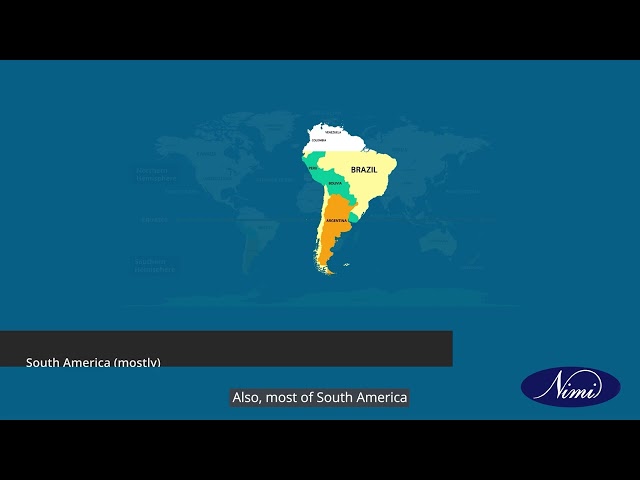 Observe on globe which countries are in northern and southern hemisphere