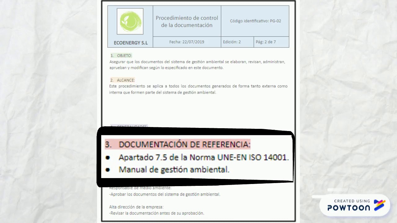 Procedimiento de control de la documentación