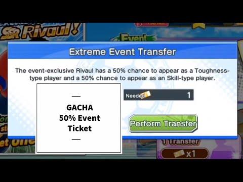 Gacha 50% ticket event - Captain Tsubasa Dream Team