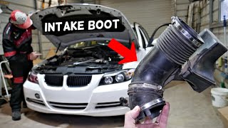 INTAKE BOOT REMOVAL REPLACEMENT BMW 323i 325i 328i 330i E90 E91 E92 E93