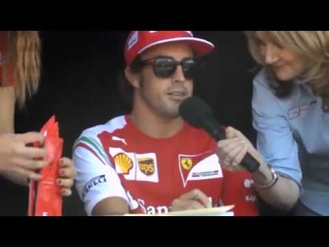 Fernando Alonso & Kimi Raikkonen Autograph Stage Interview, Melbourne GP 2014