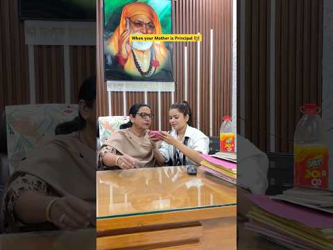 When your Mom is Principal in your School 🏫 #shorts #sejalgabashorts #school