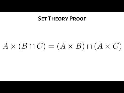 How to Prove the Cartesian Product of Sets Distributes Over the Intersection of Sets