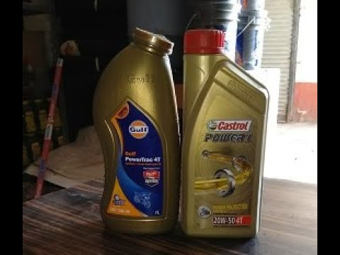 Castrol power1 vs gulf powertrac 4t premium bike oil