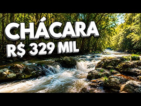 CHÁCARA À VENDA EM SANTA CATARINA CASA RIO FRUTAS ÁGUA LAVOURA R$329MIL