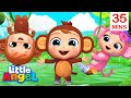 Cheeky Monkeys Song + More Little Angel Kids Songs & Nursery Rhymes