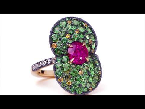 Handmaking a Pink Sapphire Ring, by David Michael Jewels.
