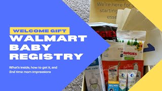 WALMART BABY REGISTRY WELCOME BOX 2023 UNBOXING \\ OPINIONS OF A SECOND-TIME MOM AND HOW TO GET IT!