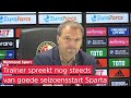 'Konden we niet OPBRENGEN' | STEIJN zag SPARTA niet boven zichzelf uitstijgen tegen FEYENOORD