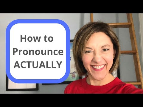 Part of a video titled English Pronunciation - How to Pronounce ACTUALLY - YouTube