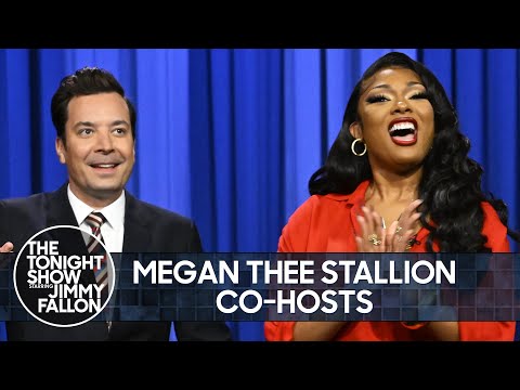 Co-Host Megan Thee Stallion Helps Jimmy Deliver the Monologue | The Tonight Show