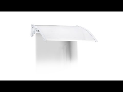 Vordach Haustür aus Kunststoff 80 x  60 cm