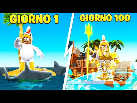SOPRAVVIVO 100 GIORNI SU ROBLOX!!