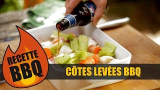 Côtes levées sur le BBQ