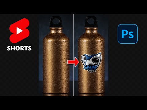 🧴 How To Place a Logo Onto a Bottle In Photoshop!