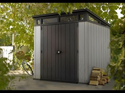 Gartenhaus aus Harz Keter Oakland Artisan 97 - 278x218x226 ...
