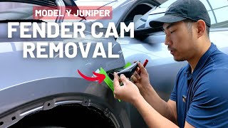 How to Remove 2026 Model Y Juniper Fender Cameras