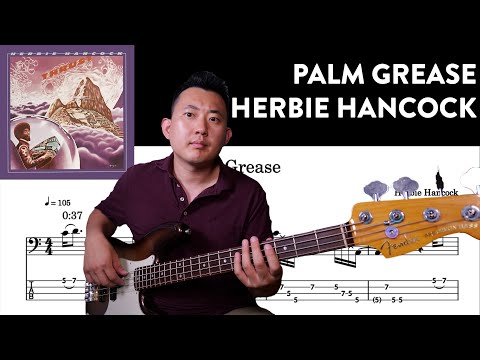 Herbie Hancock - Palm Grease Bass Cover with Tabs | Funky Groove | Peter K. Lee